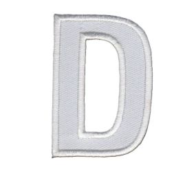 Patch Ecusson Thermocollant Lettre Blanche 3,50 x 5 cm Lettre Z