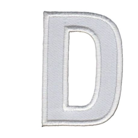 Patch Ecusson Thermocollant Lettre Blanche 3,50 x 5 cm Lettre Z