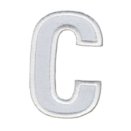 Patch Ecusson Thermocollant Lettre Blanche 3,50 x 5 cm Lettre Z