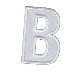 Patch Ecusson Thermocollant Lettre Blanche 3,50 x 5 cm Lettre Z