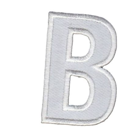 Patch Ecusson Thermocollant Lettre Blanche 3,50 x 5 cm Lettre Z