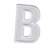 Patch Ecusson Thermocollant Lettre Blanche 3 x 5 cm Lettre B