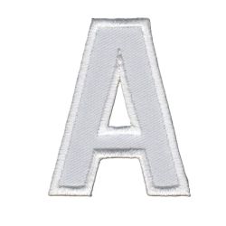 Patch Ecusson Thermocollant Lettre Blanche 3,50 x 5 cm Lettre Z
