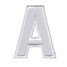 Patch Ecusson Thermocollant Lettre Blanche 4 x 5 cm Lettre A