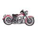 Patch Ecusson Thermocollant Moto 4,50 x 9 cm