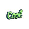 Patch Ecusson Thermocollant Cool Vert Comics 3 x 4,50 cm