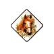 Patch Ecusson Thermocollant Médaillon Cheval Bai 5 x 6 cm