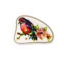Patch Ecusson Thermocollant Médaillon Chouette Hibou 5 x 5,50 cm