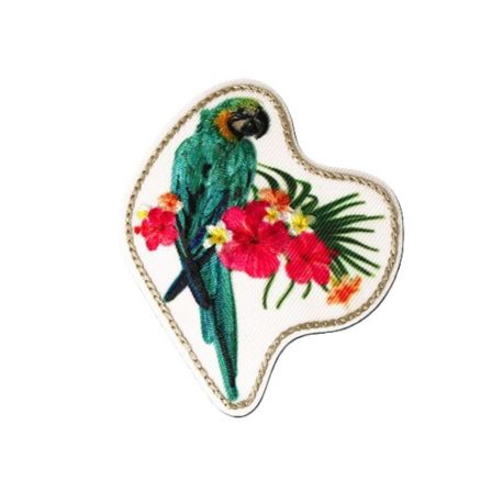 Patch Ecusson Thermocollant Médaillon Chouette Hibou 5 x 5,50 cm