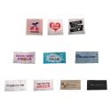 Étiquette tissée à coudre Lot de 10 Message Fun Customisation textile Thème Fait Main