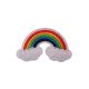 Patch Ecusson Thermocollant Arc en Ciel et Nuage 3,50 x 6,50 cm