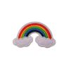 Patch Ecusson Thermocollant Arc en Ciel et Nuage 3,50 x 6,50 cm