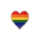 Patch Ecusson Thermocollant Coeur Arc-en-ciel 3,50 x 3,50 cm