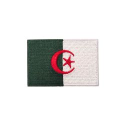 Patch Ecusson Thermocollant Drapeau Algérie 4 x 6 cm