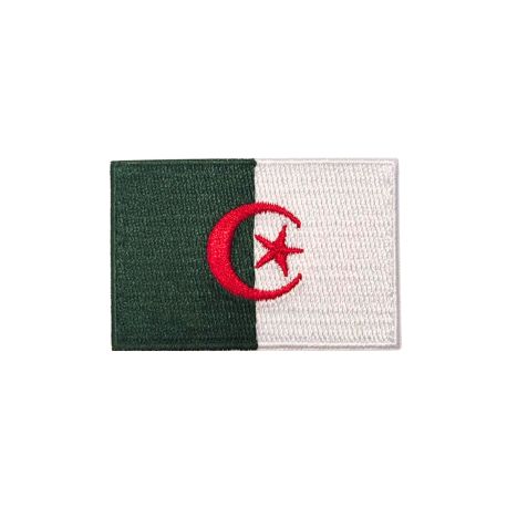 Patch Ecusson Thermocollant Drapeau Algérie 4 x 6 cm