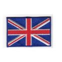 Patch Ecusson Thermocollant Drapeau Britannique Union Jack 4 x 6 cm