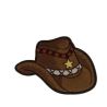 Patch Ecusson Thermocollant Chapeau de Cow Boy 4 x 5,50 cm