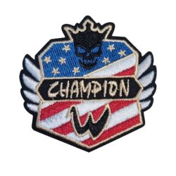 Patch Ecusson Thermocollant Blason Champion Américain 5,50 x 5,50 cm