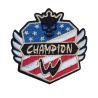 Patch Ecusson Thermocollant Blason Champion Américain 5,50 x 5,50 cm