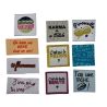 Étiquette tissée à coudre Lot de 10 Message Fun Customisation textile Thème Petites Phrases