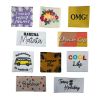 Étiquette tissée à coudre Lot de 10 Message Fun Customisation textile Thème Summer Vibes