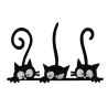 Patch Ecusson Thermocollant Les 3 Chats noirs 5,50 x 9 cm