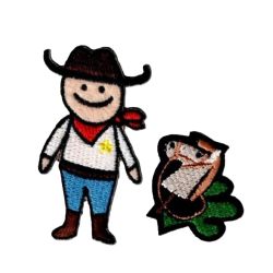 Patch Ecusson Thermocollant Cow Boy et son cheval