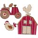 Patch Ecusson Thermocollant Tracteur et sa ferme