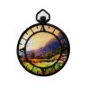 Patch Ecusson Thermocollant Boussole Compas Paysage 4 x 5 cm