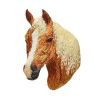 Patch Ecusson Thermocollant Tête de Cheval Palomino 4 x 6 cm