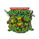 Patch Ecusson Thermocollant Les Tortues Ninja 6 x 7 cm