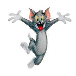 Patch Ecusson Thermocollant Tom et Jerry 7 x 8 cm
