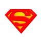 Patch Ecusson Thermocollant Logo Superman 6 x 8 cm