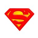 Patch Ecusson Thermocollant Logo Superman 6 x 8 cm
