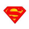 Patch Ecusson Thermocollant Logo Superman 6 x 8 cm