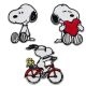 Peanuts Snoopy Set 3 pièces - Ecusson Thermocollant Patches Appliques