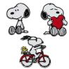 Peanuts Snoopy Set 3 pièces - Ecusson Thermocollant Patches Appliques