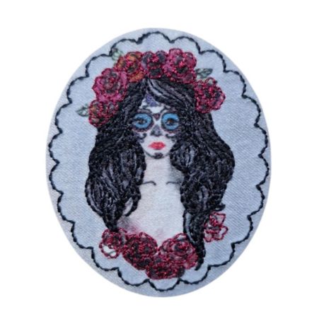 Patch Ecusson Thermocollant Zombie 5 x 8 cm