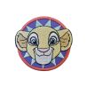 Patch Ecusson Thermocollant Simba Le Roi Lion 6 x 6,50 cm