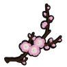 Patch Ecusson Thermocollant Grande Rose Rouge 7,50 x 17,50 cm