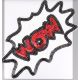 Patch Ecusson Thermocollant Comics WOW 15,50 x 24,50 cm