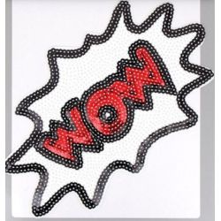 Patch Ecusson Thermocollant Grande Rose Rouge 7,50 x 17,50 cm