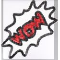 Patch Ecusson Thermocollant Comics WOW 15,50 x 24,50 cm