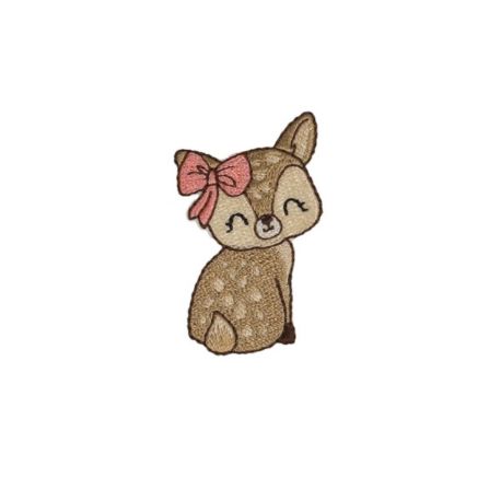 Patch Ecusson Thermocollant Animaux Mignons Le Faon 3 x 5 cm