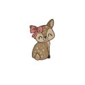 Patch Ecusson Thermocollant Animaux Mignons Le Faon 3 x 5 cm