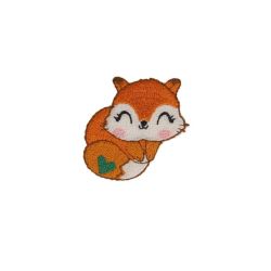 Patch Ecusson Thermocollant Animaux Mignons Le Renard 4 x 4 cm