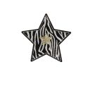 Patch Ecusson Thermocollant Etoile Léopard 5 x 5 cm