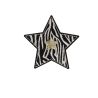 Patch Ecusson Thermocollant Etoile Léopard 5 x 5 cm