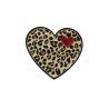 Patch Ecusson Thermocollant Coeur Léopard 4,50 x 5 cm