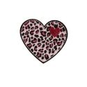 Patch Ecusson Thermocollant Coeur Léopard 4,50 x 5 cm